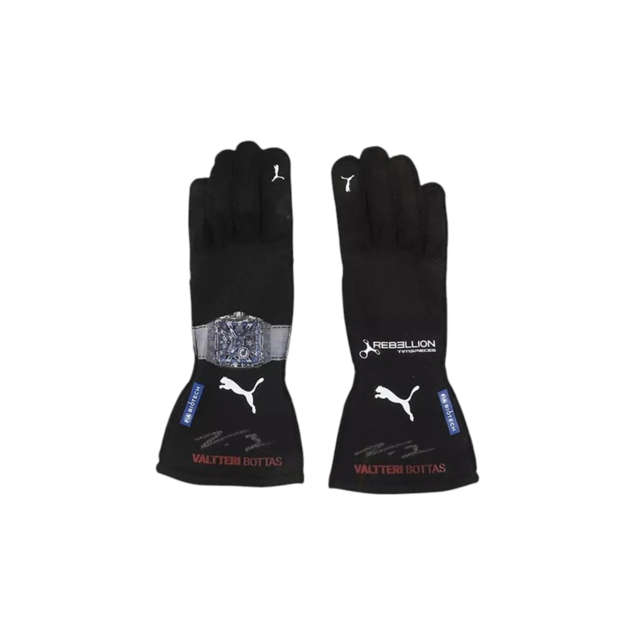 Valtteri Bottas 2023 Alfa Romeo F1 Racing Gloves product view - Grand Flex Racewear