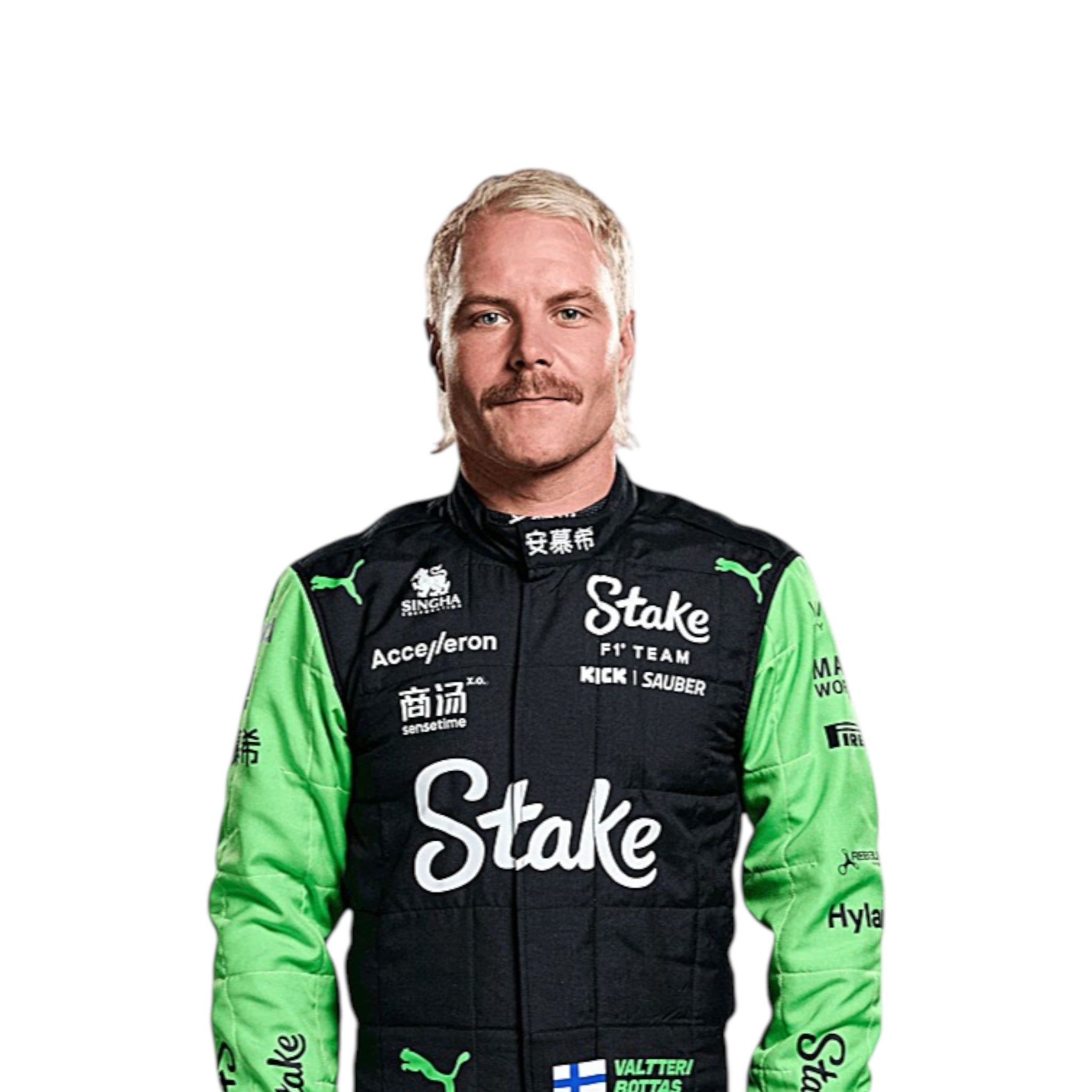 Valtteri Bottas 2024 Kick Sauber F1 Race Suit product view - Grand Flex Racewear