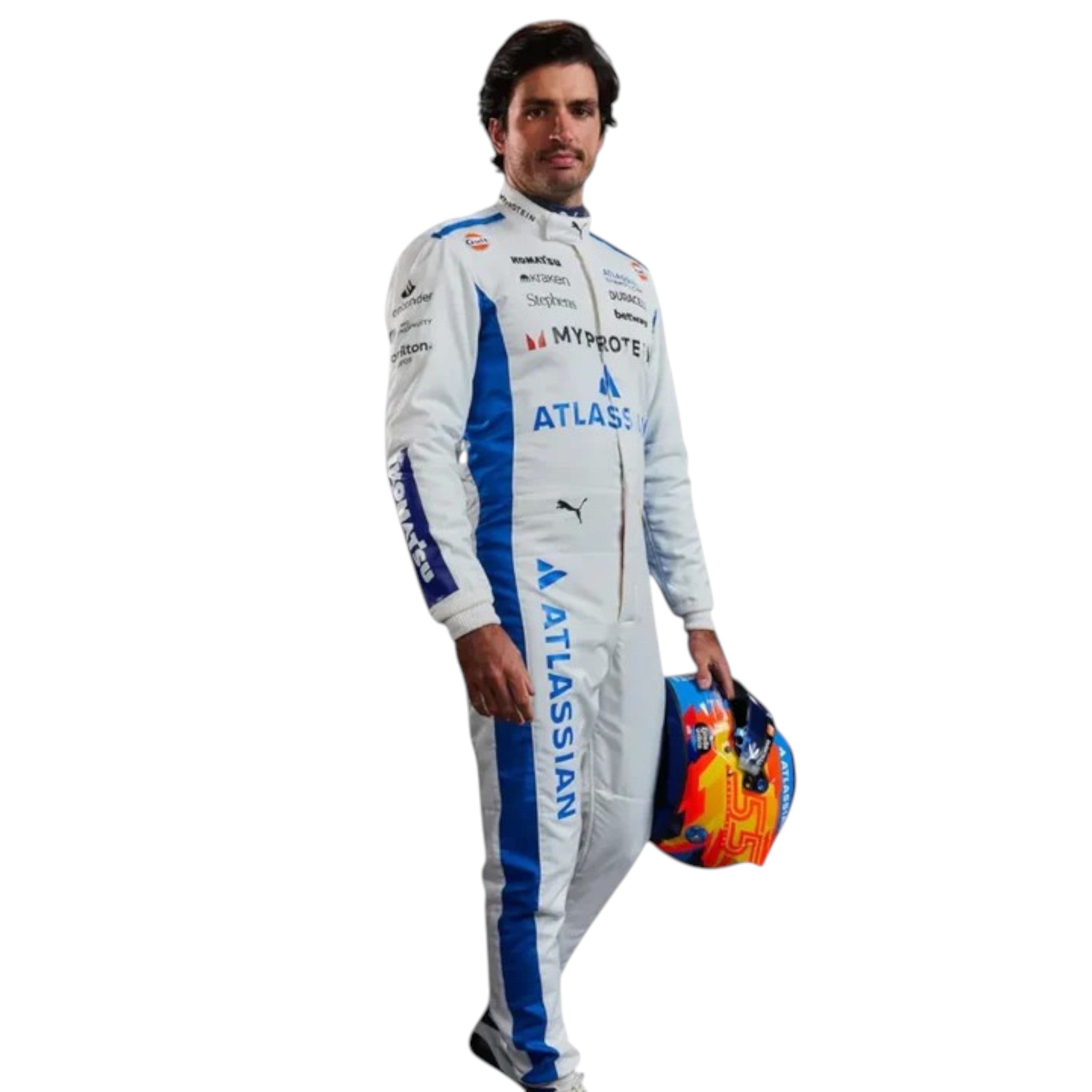 Carlos Sainz 2025 Williams F1 Race Suit detail view 2 - Grand Flex Racewear