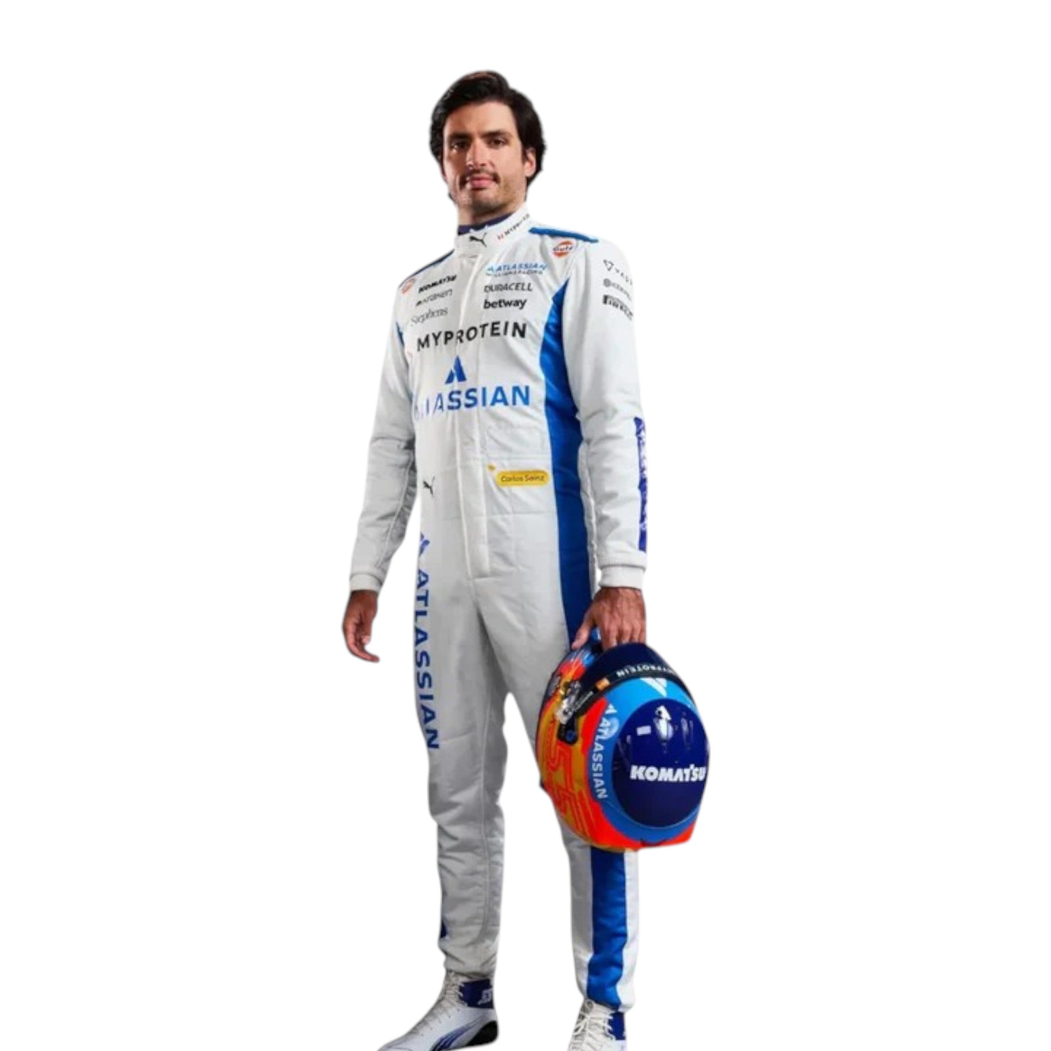 Carlos Sainz 2025 Williams F1 Race Suit detail view 3 - Grand Flex Racewear