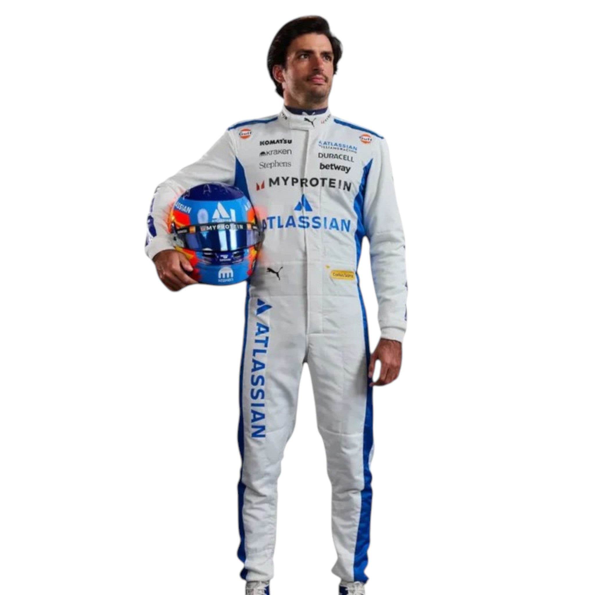 Carlos Sainz 2025 Williams F1 Race Suit detail view 4 - Grand Flex Racewear