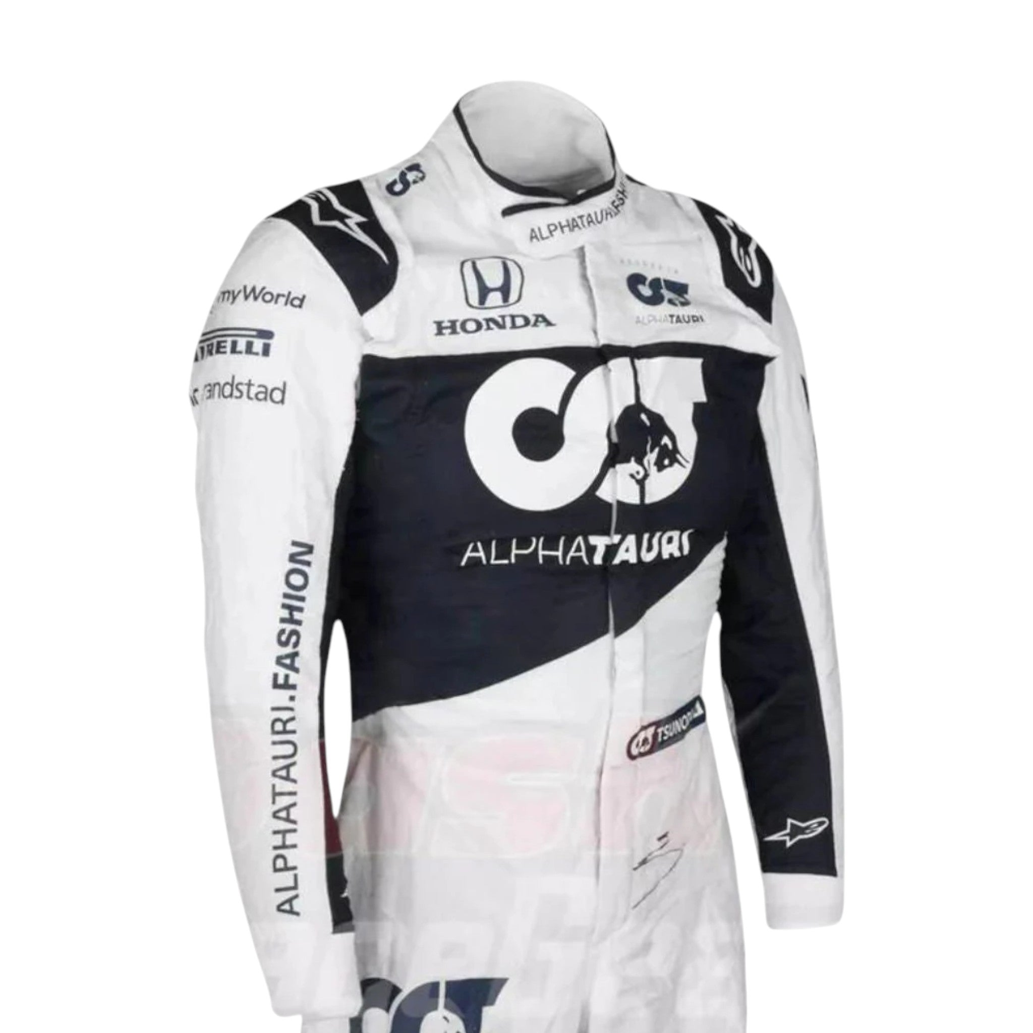 Yuki Tsunoda 2021 AlphaTauri F1 Race Suit detail view 3 - Grand Flex Racewear