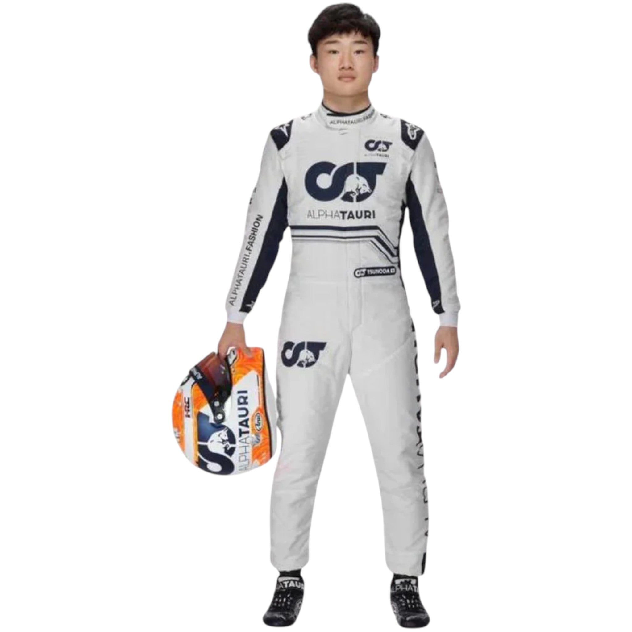 Yuki Tsunoda 2022 AlphaTauri F1 Race Suit product view - Grand Flex Racewear