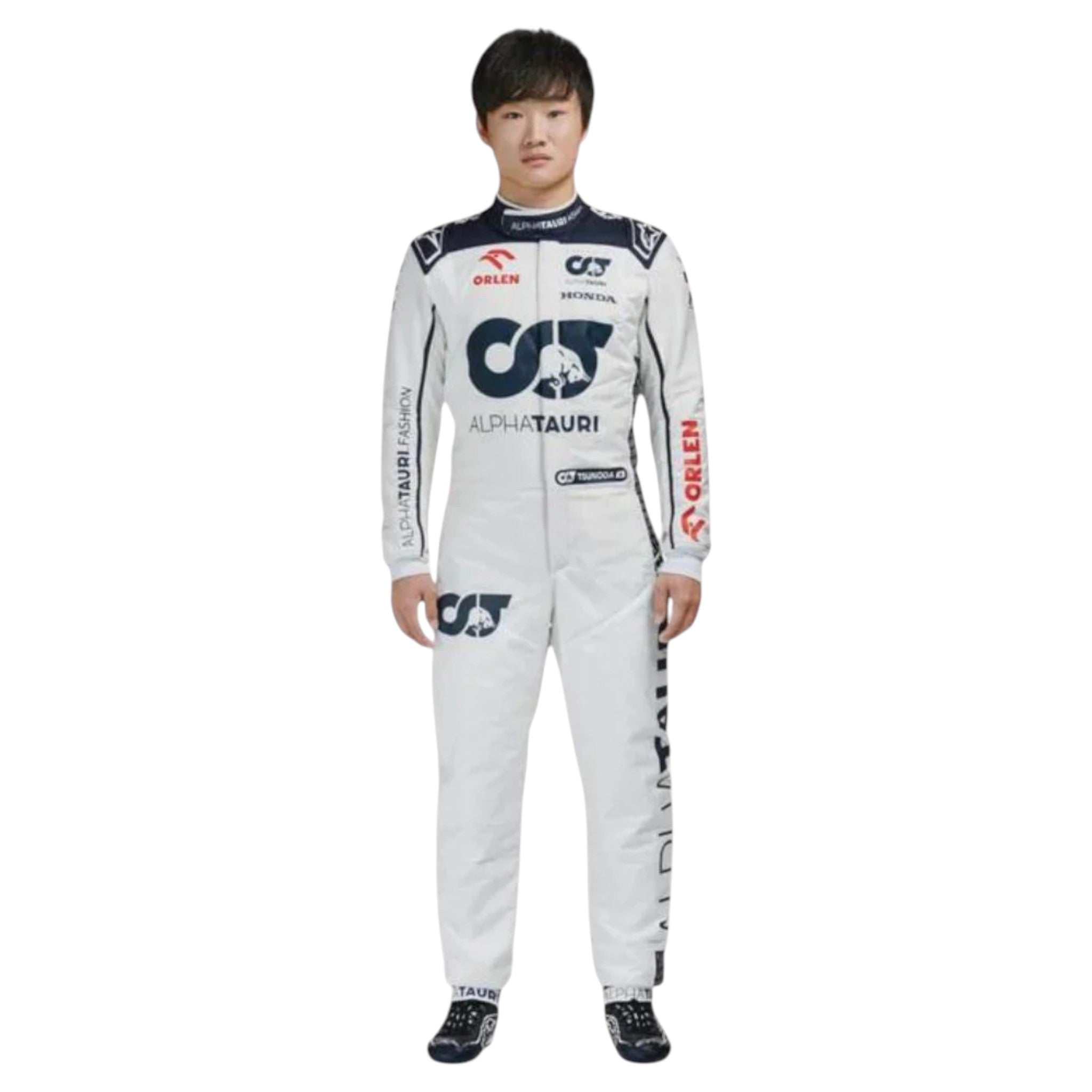 Yuki Tsunoda 2023 AlphaTauri F1 Race Suit product view - Grand Flex Racewear