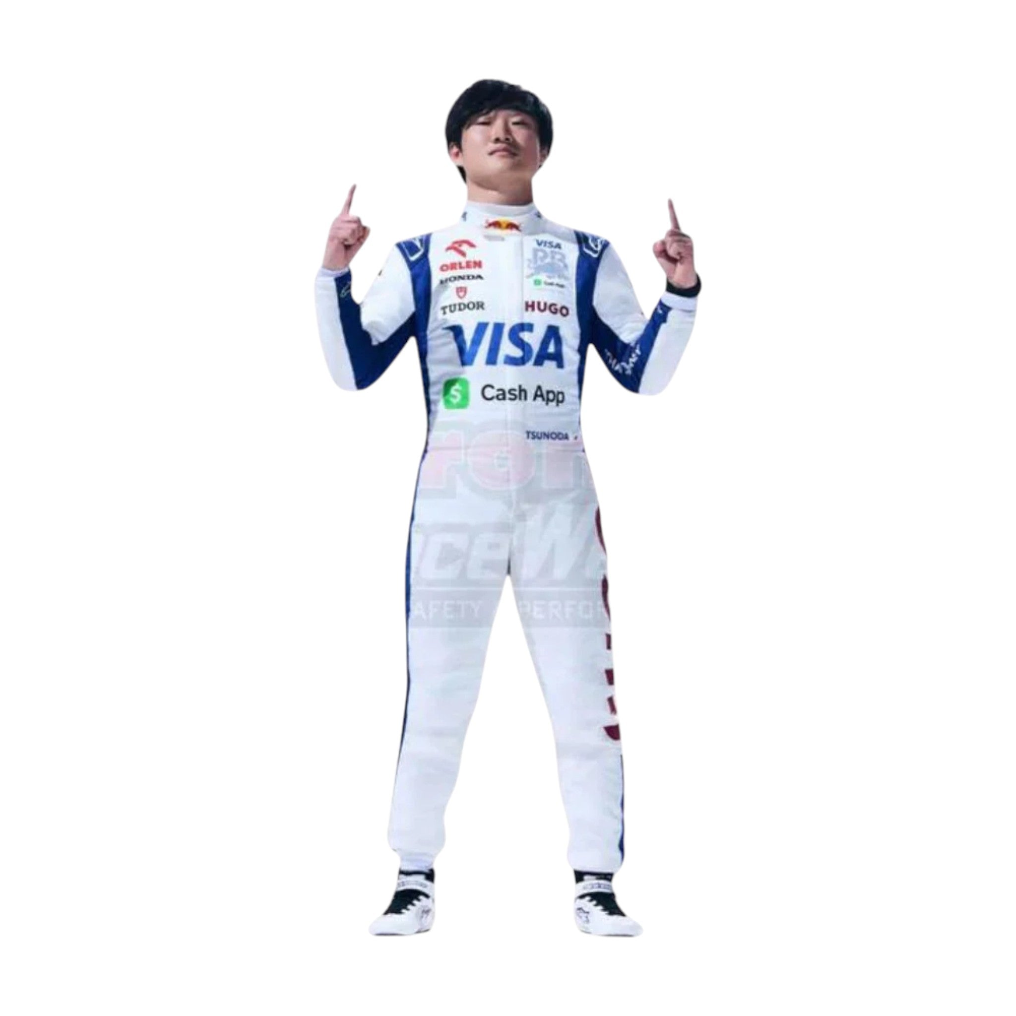 Yuki Tsunoda 2024 AlphaTauri F1 Race Suit detail view 2 - Grand Flex Racewear