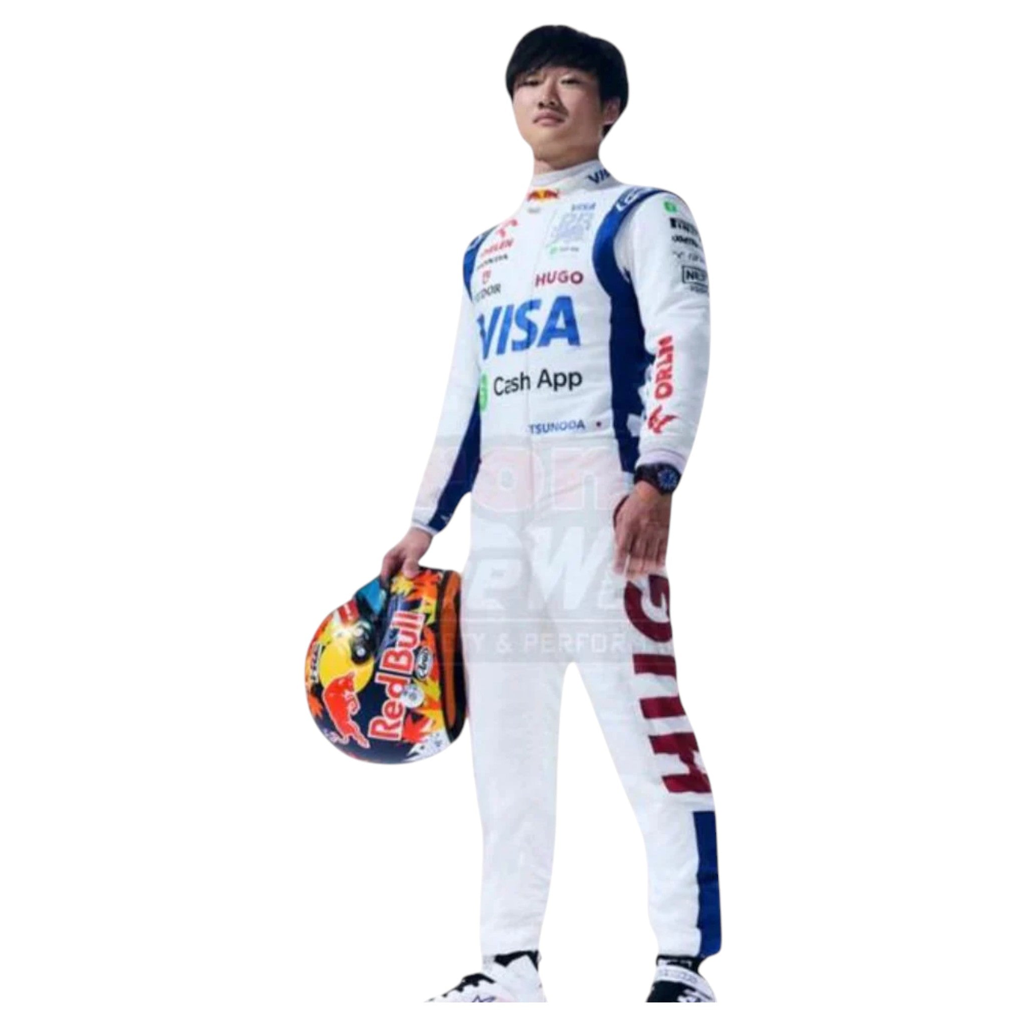 Yuki Tsunoda 2024 AlphaTauri F1 Race Suit detail view 3 - Grand Flex Racewear