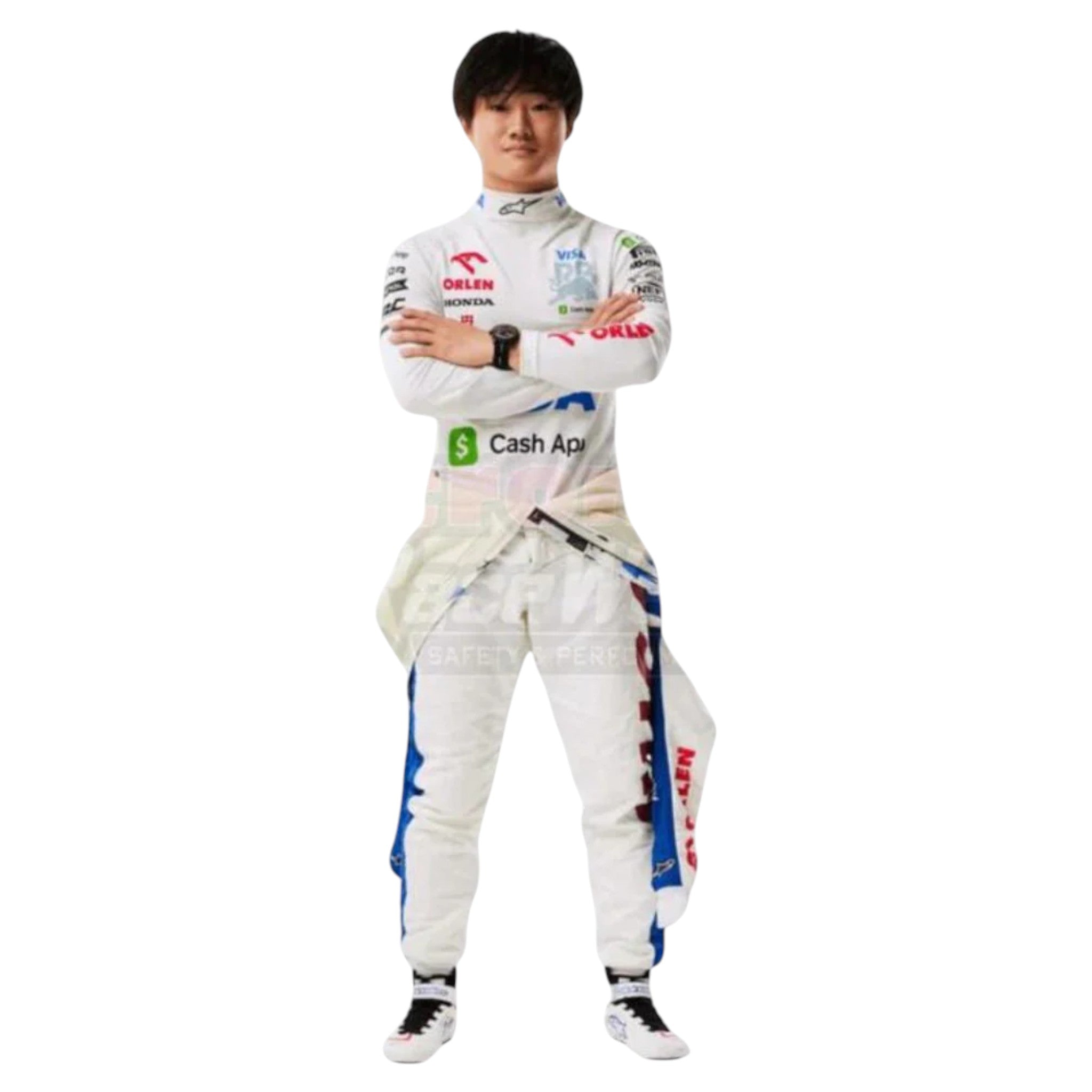 Yuki Tsunoda 2024 AlphaTauri F1 Race Suit detail view 4 - Grand Flex Racewear