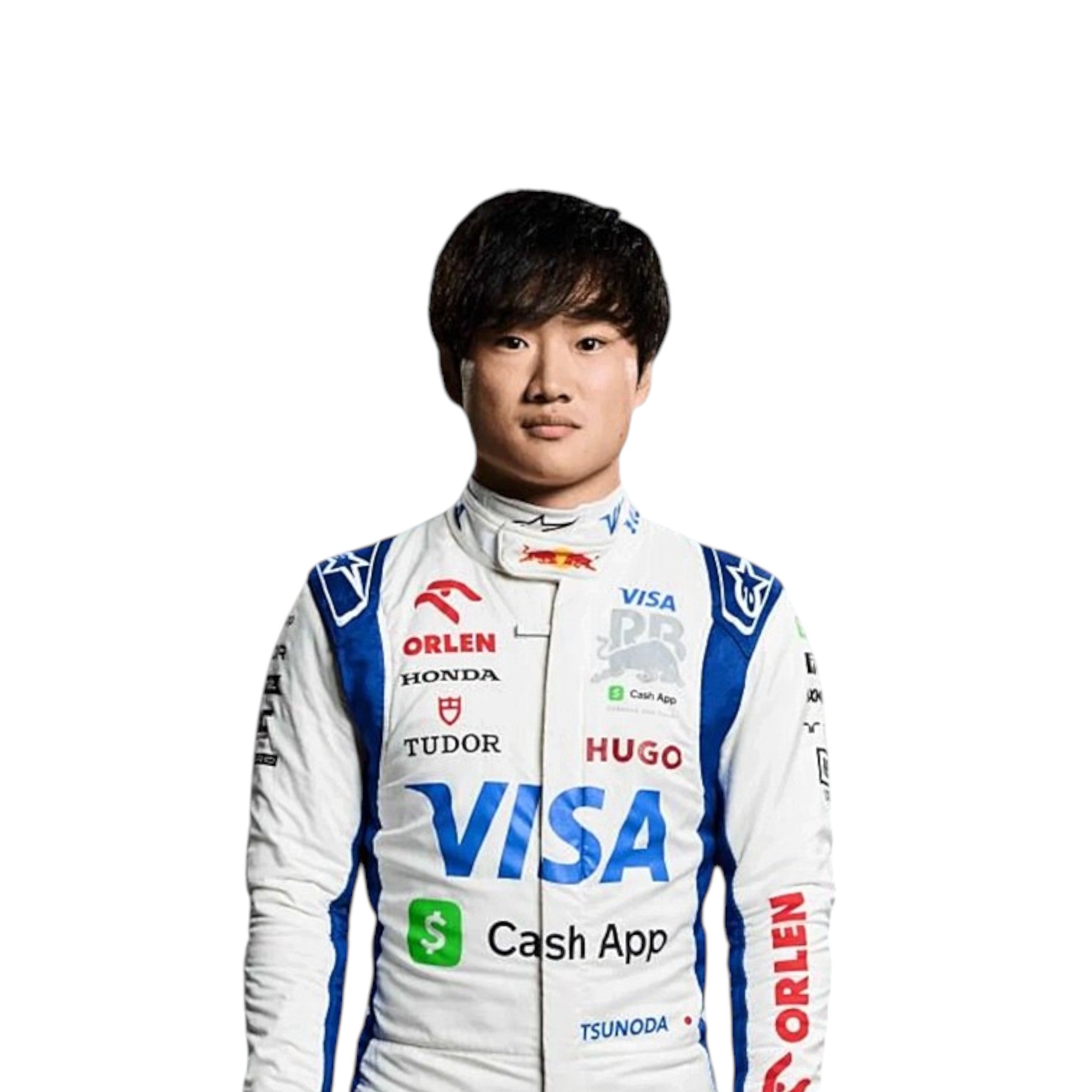 Yuki Tsunoda 2024 Racing Bulls F1 Race Suit product view - Grand Flex Racewear