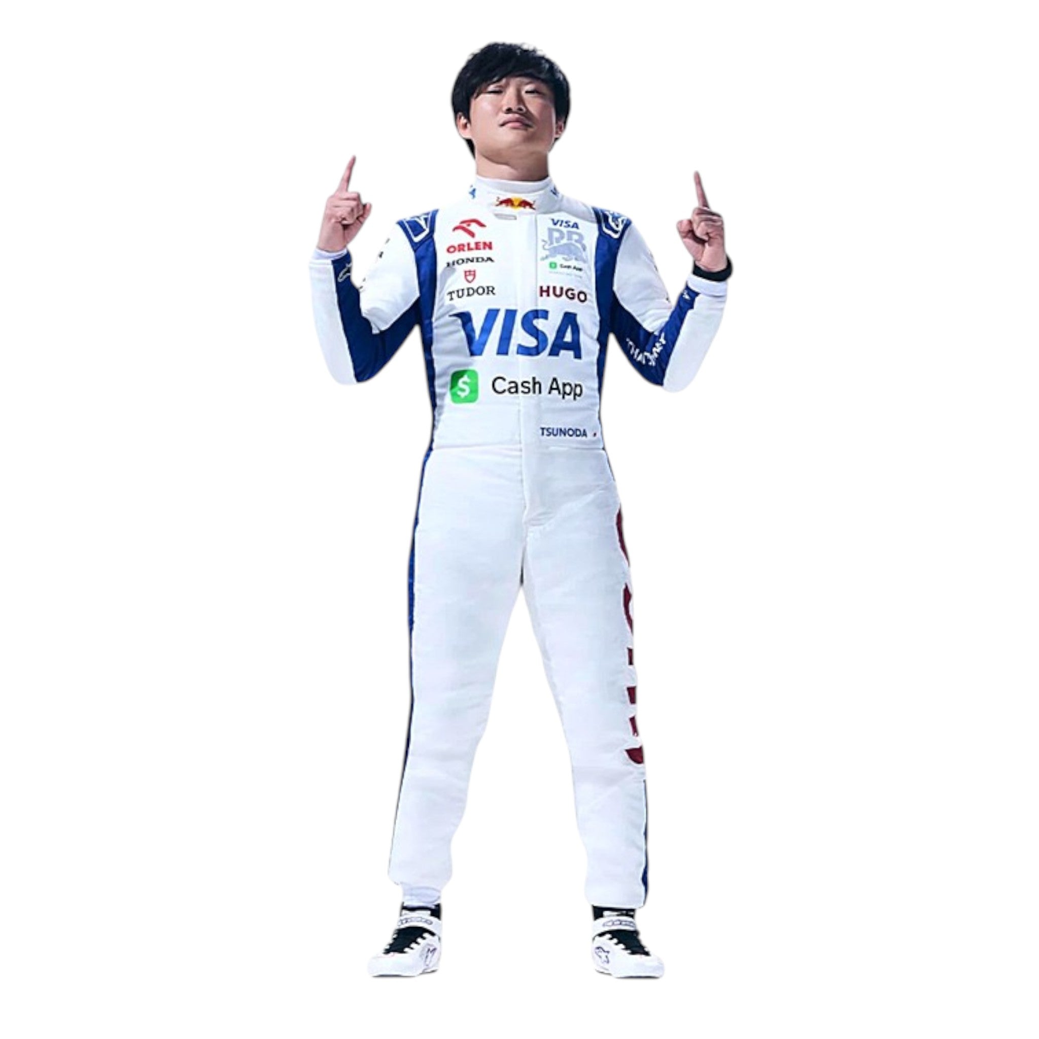 Yuki Tsunoda 2024 Racing Bulls F1 Race Suit detail view 3 - Grand Flex Racewear