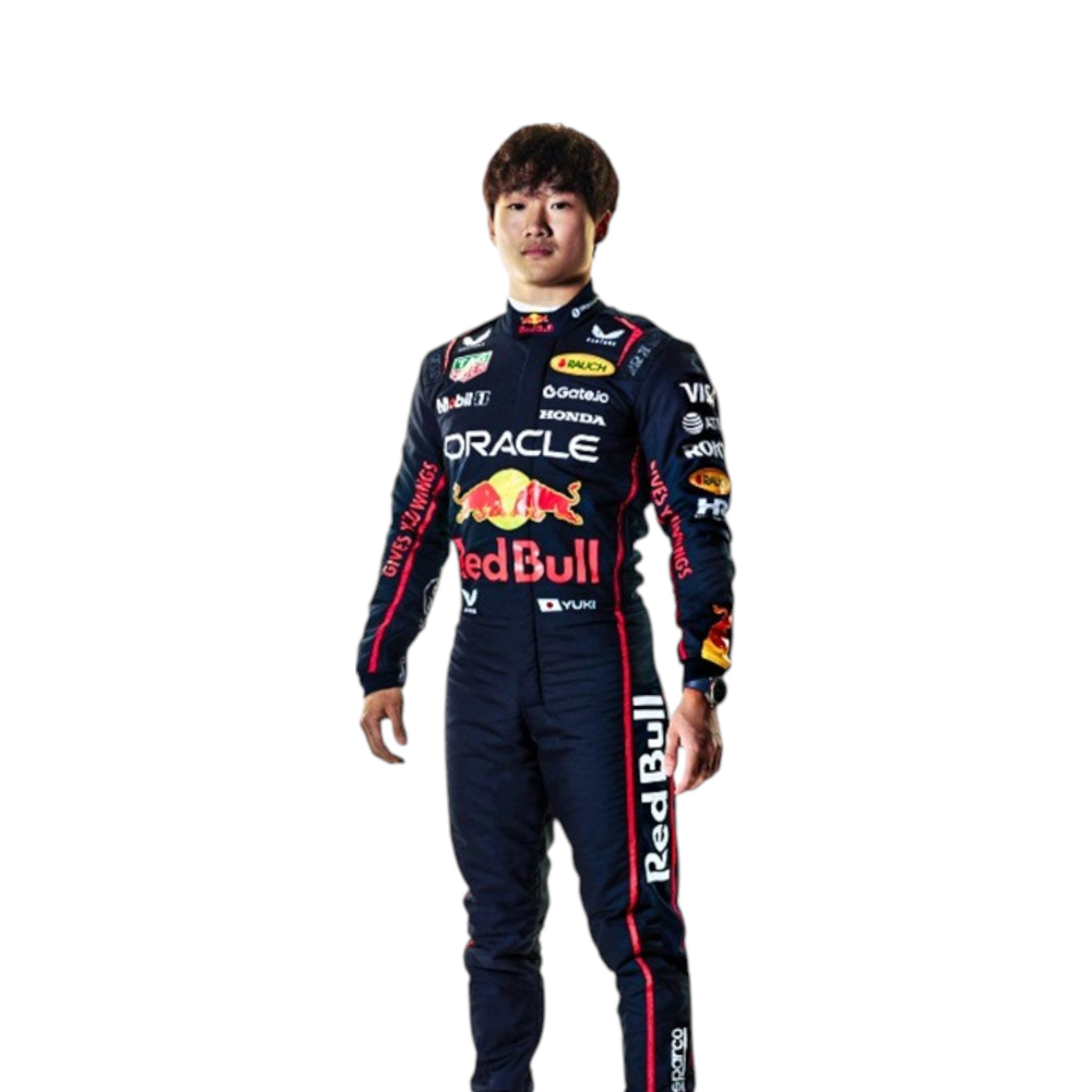 Yuki Tsunoda 2025 Red Bull F1 Race Suit detail view 3 - Grand Flex Racewear