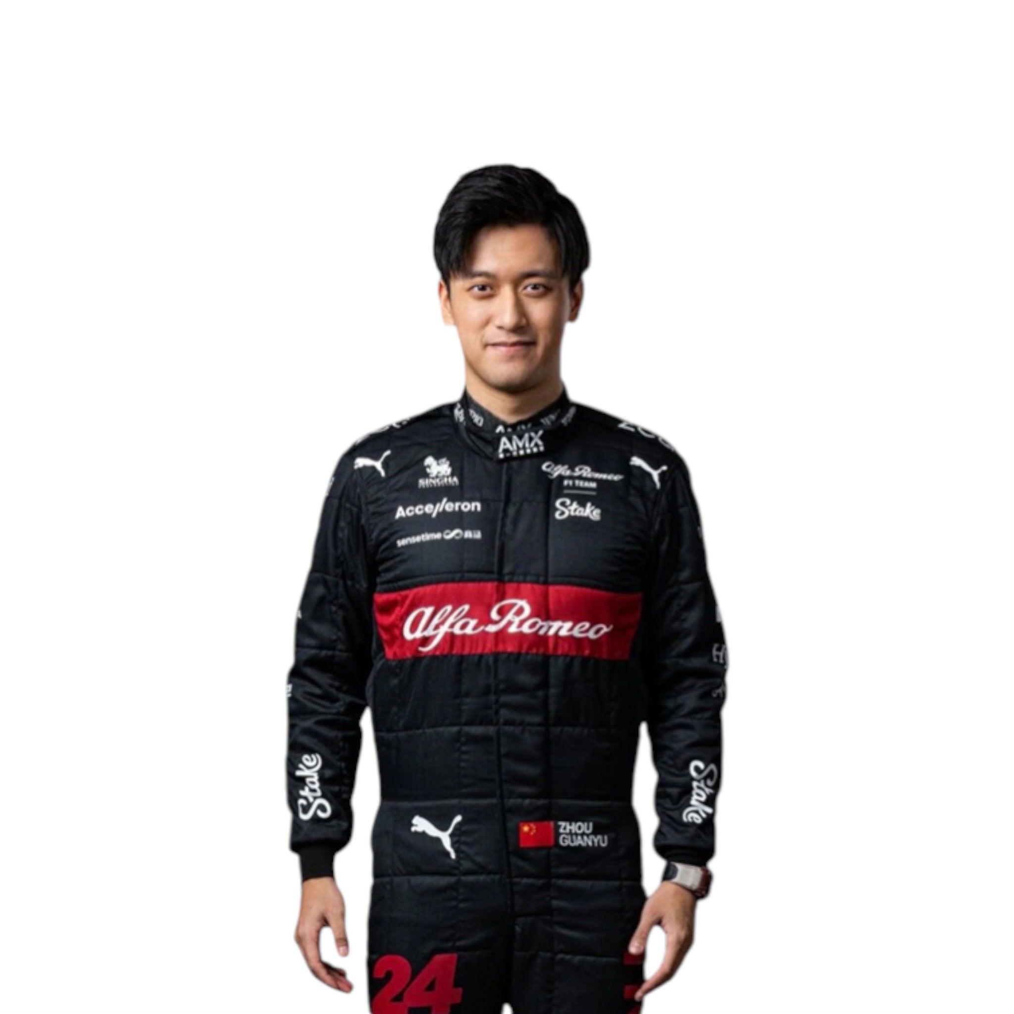 Zhou Guanyu 2023 Alfa Romeo F1 Race Suit product view - Grand Flex Racewear