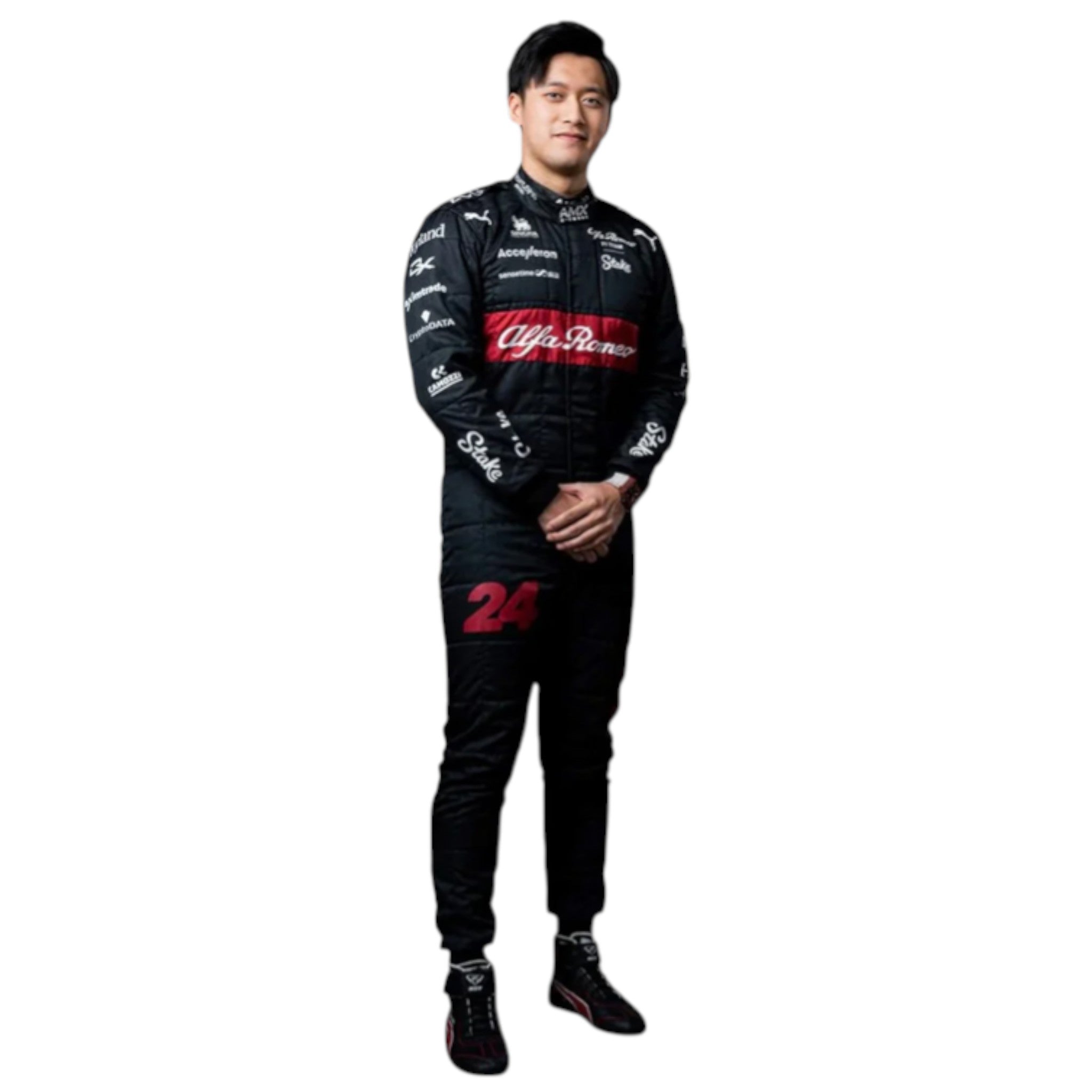 Zhou Guanyu 2023 Alfa Romeo F1 Race Suit detail view 3 - Grand Flex Racewear
